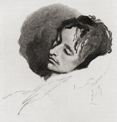John Keats in his Last Illness by Joseph Severn